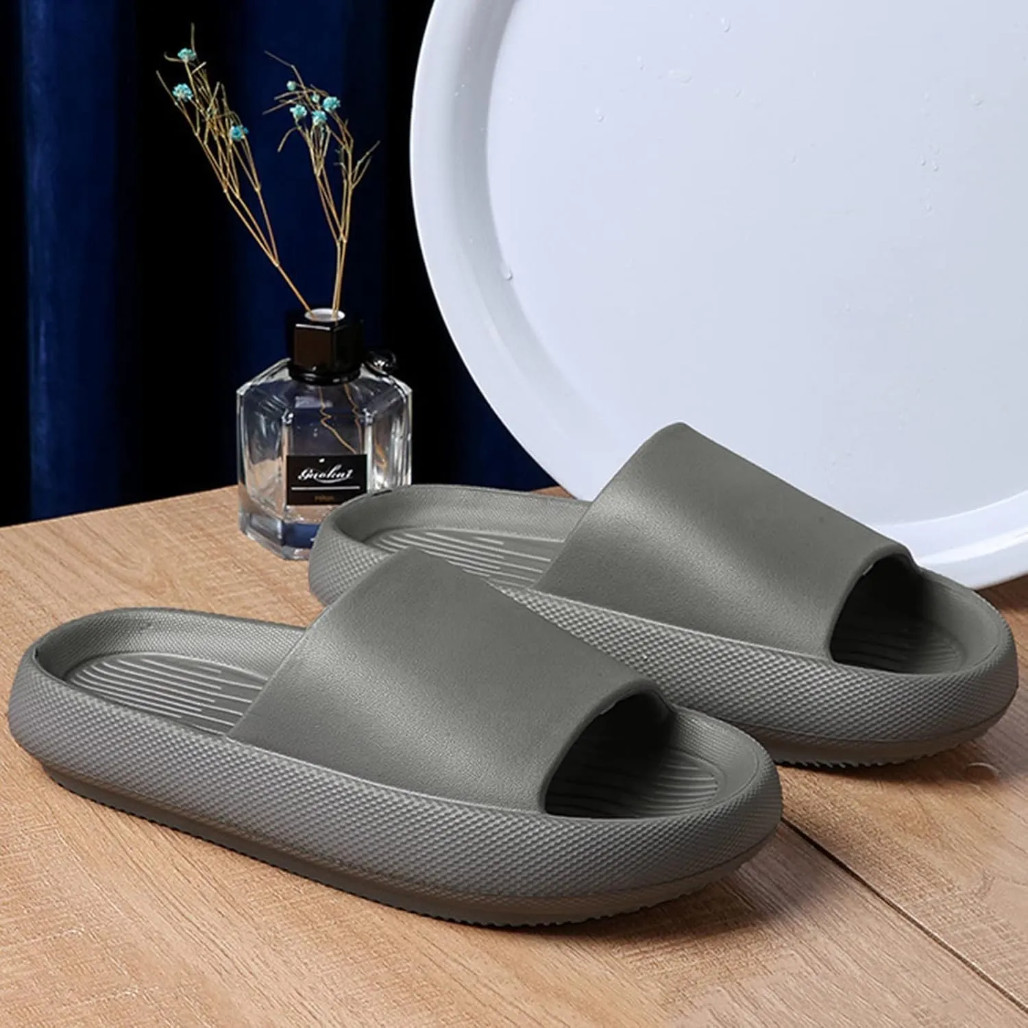 Slides for Men Shower Shoes Women Cloud Slippers for Men Womens Slides Indoor Spa Ultimate Comfort Slippers