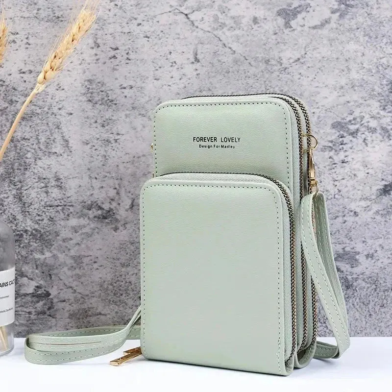 Small Leather Crossbody Bag/Mini Messenger Shoulder Purse LUXURY