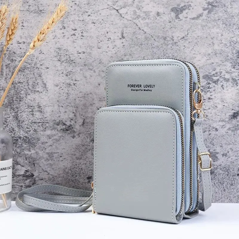 Small Leather Crossbody Bag/Mini Messenger Shoulder Purse LUXURY