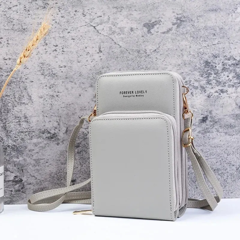 Small Leather Crossbody Bag/Mini Messenger Shoulder Purse LUXURY