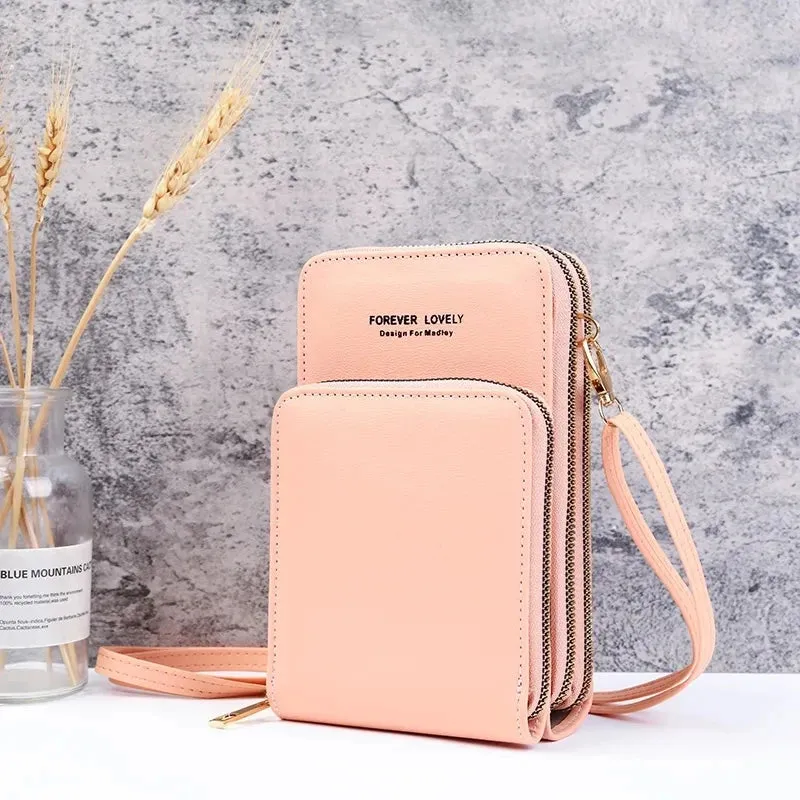 Small Leather Crossbody Bag/Mini Messenger Shoulder Purse LUXURY