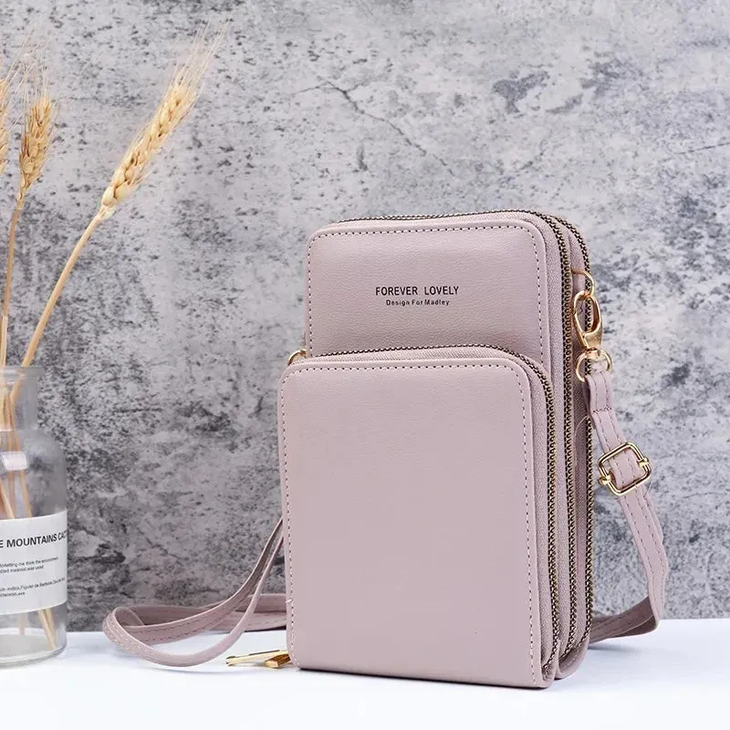 Small Leather Crossbody Bag/Mini Messenger Shoulder Purse LUXURY