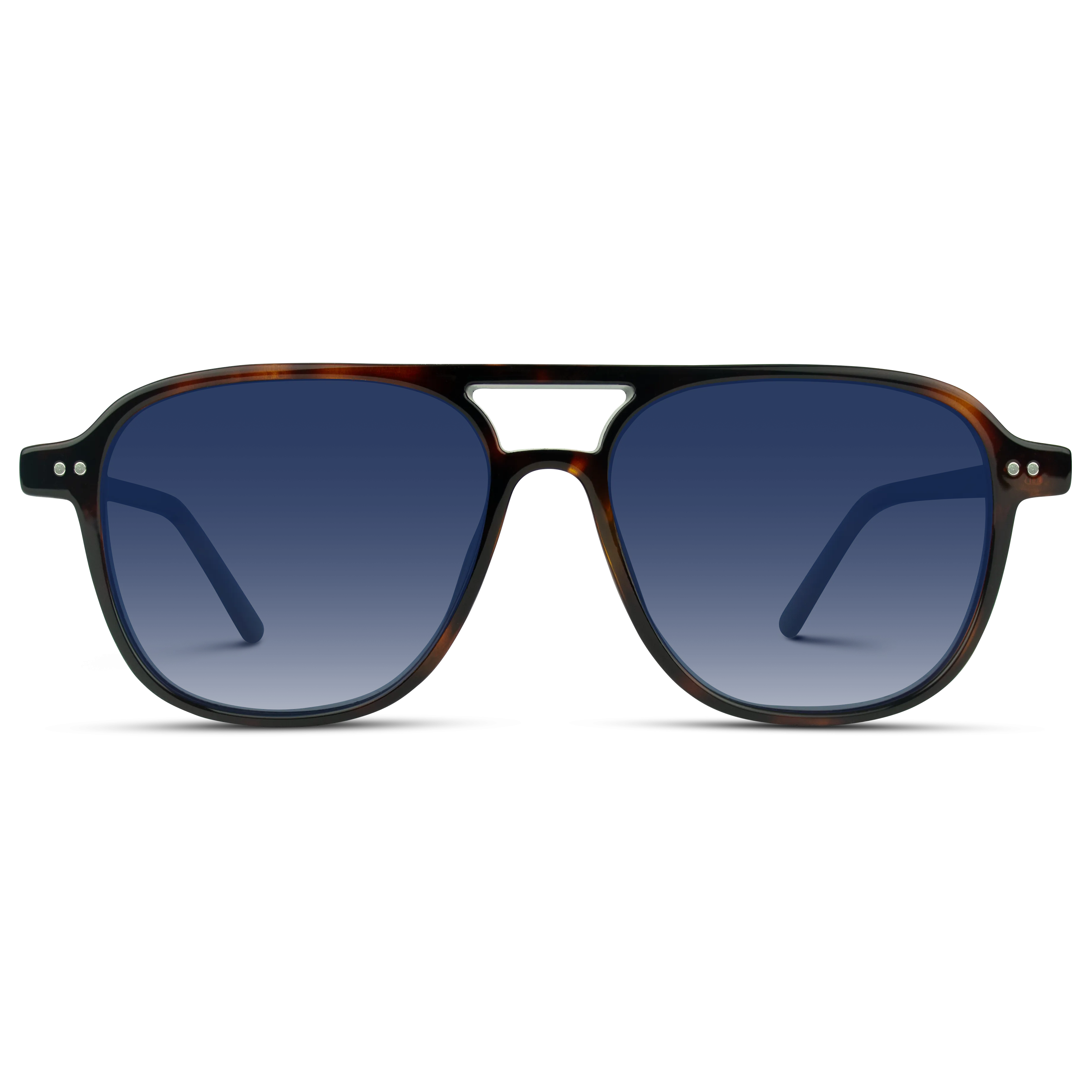 Sunglasses- Hayden Whiskey Brown/Blue Lens