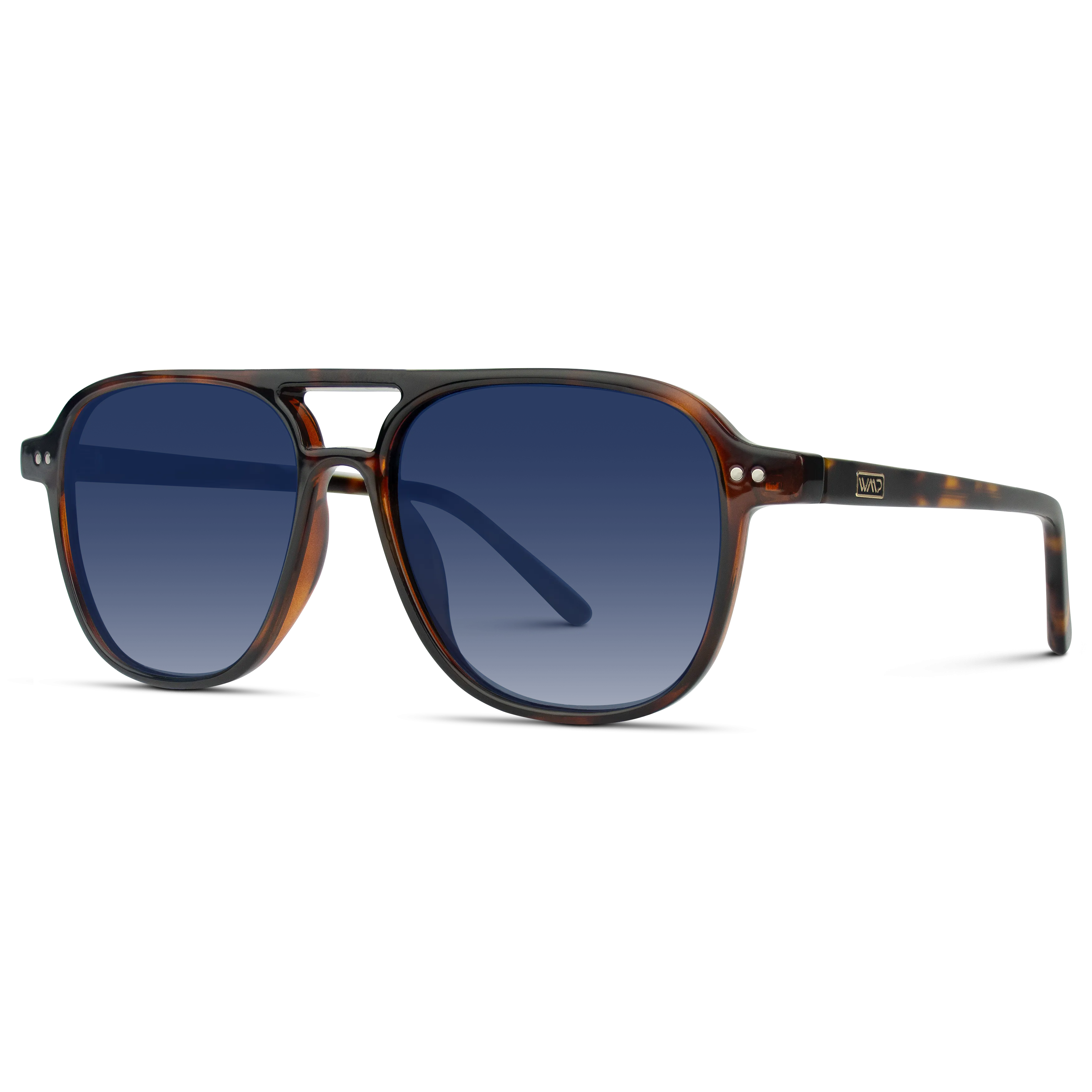 Sunglasses- Hayden Whiskey Brown/Blue Lens