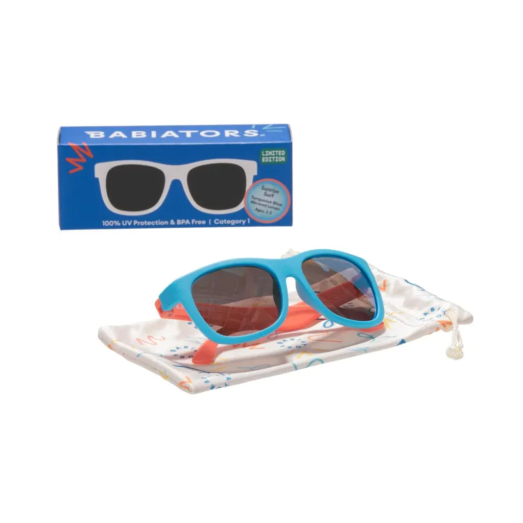Sunrise Surf Two-Tone Navigator Mirrored Sunglasses