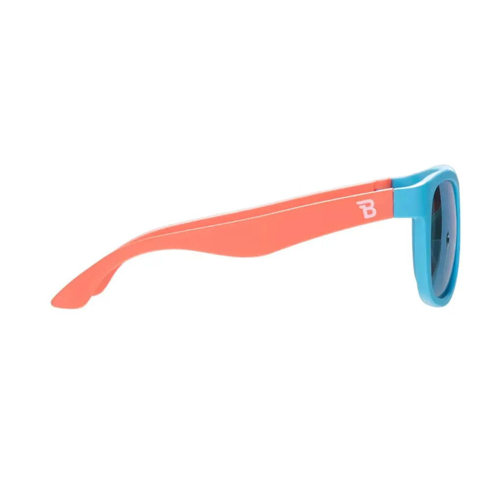 Sunrise Surf Two-Tone Navigator Mirrored Sunglasses