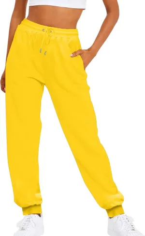 Sweatpants for Women Loose Fit Sport Yoga Pants Trendy Casual Wide Leg Pants Stylish Running Lounge Pant Trousers