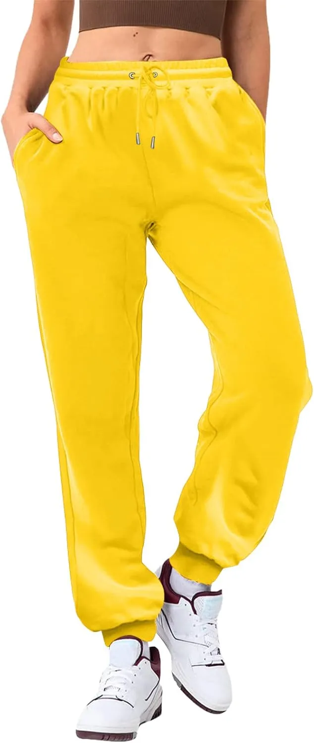 Sweatpants for Women Loose Fit Sport Yoga Pants Trendy Casual Wide Leg Pants Stylish Running Lounge Pant Trousers