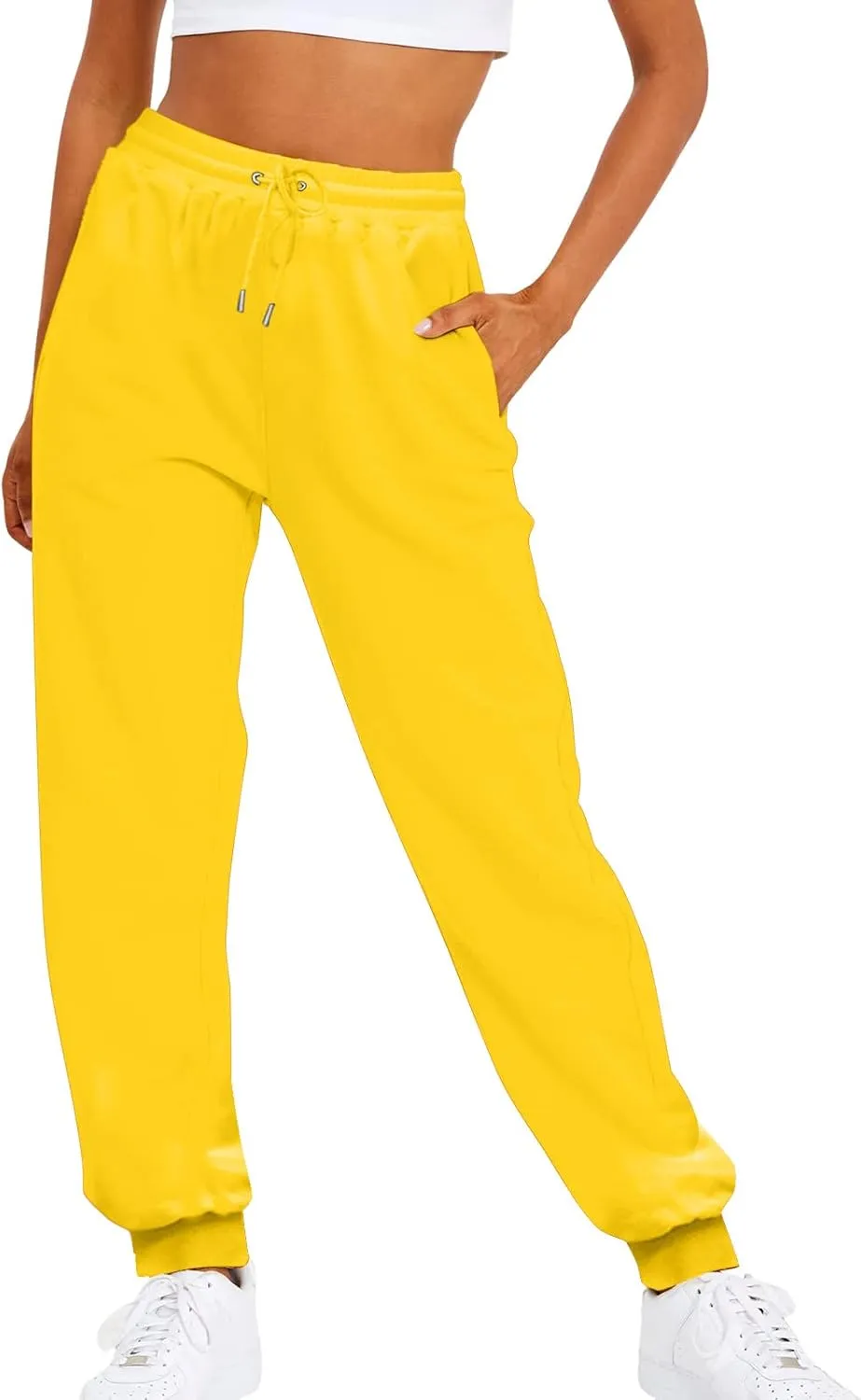 Sweatpants for Women Loose Fit Sport Yoga Pants Trendy Casual Wide Leg Pants Stylish Running Lounge Pant Trousers