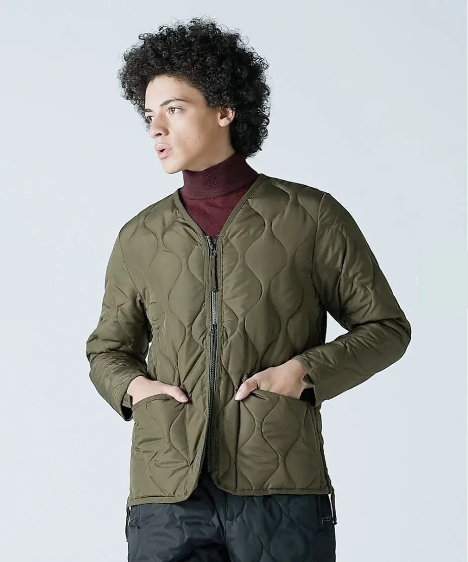 Taion Military Zip V-Neck Jacket - Olive