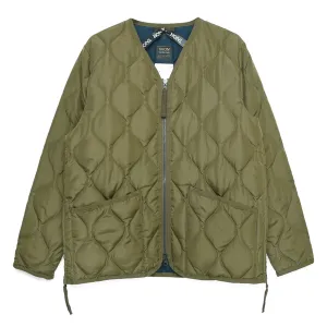 Taion Military Zip V-Neck Jacket - Olive