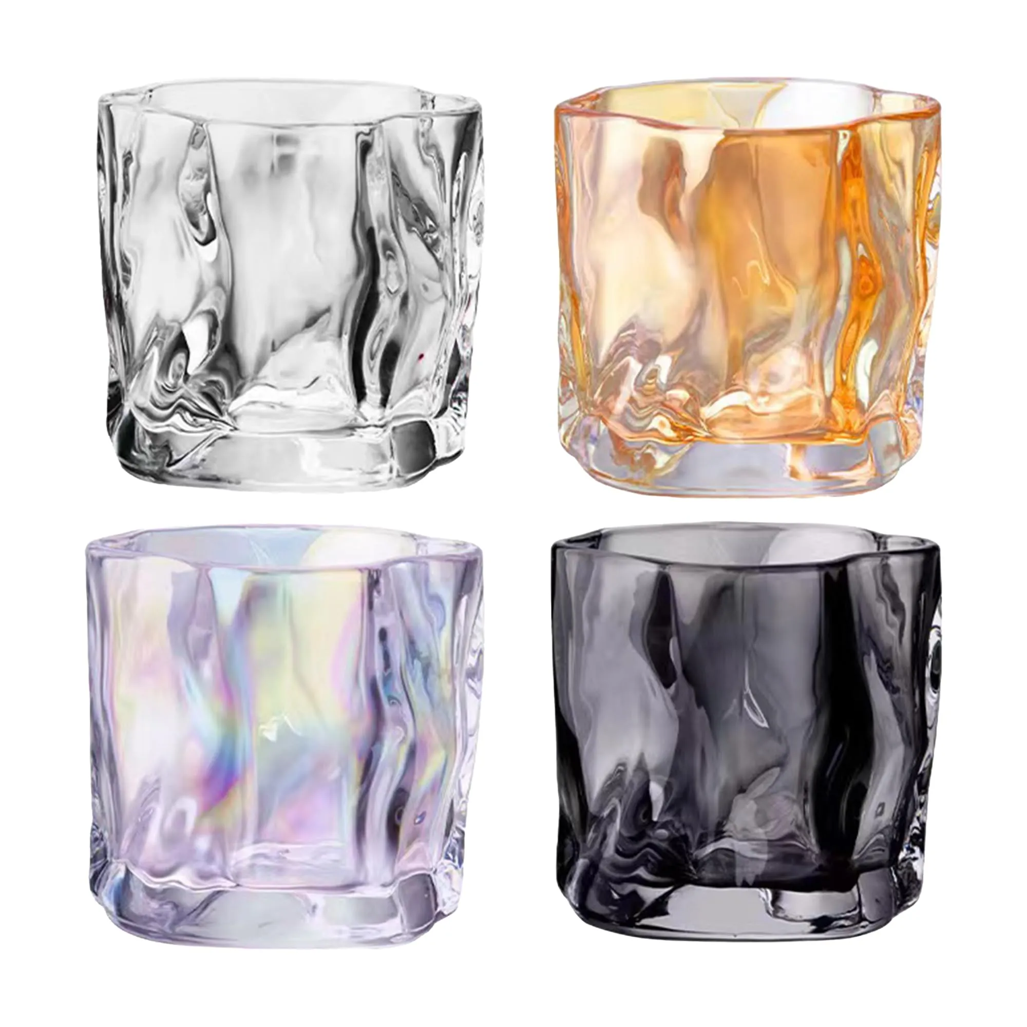 The Better Home Zest Water Glasses Set of 4 (230ml Each) | Juice Glasses | Lead Free Drinking Glasses | Kaanch Ke Glass | Kitchen Gift Items | Cold Drink Glass | Cocktail Glass | Housewarming Gifts