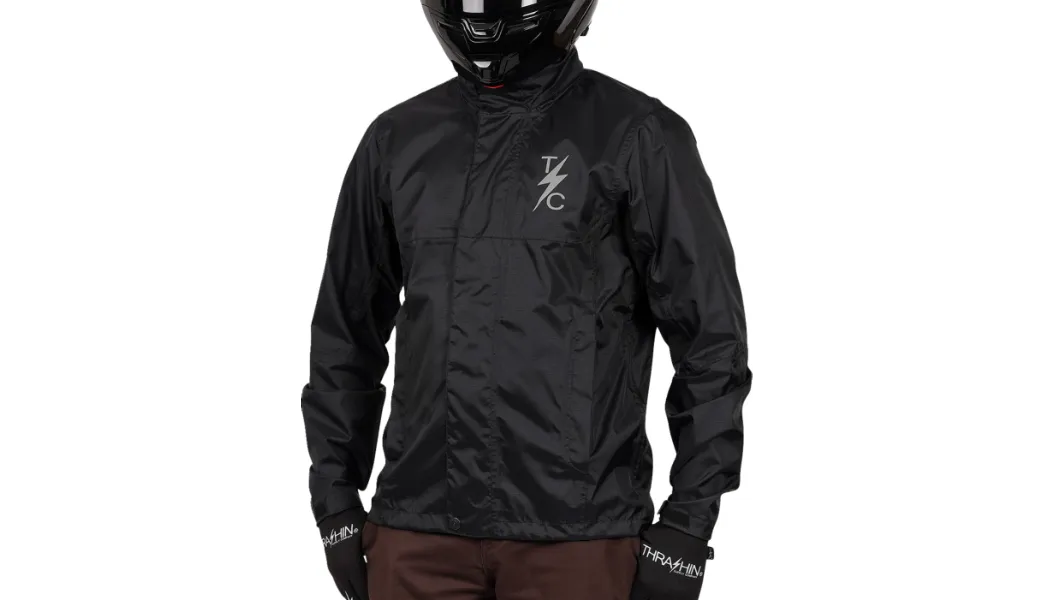 Thrashin Supply Waterproof Mission Rain Jacket - Black