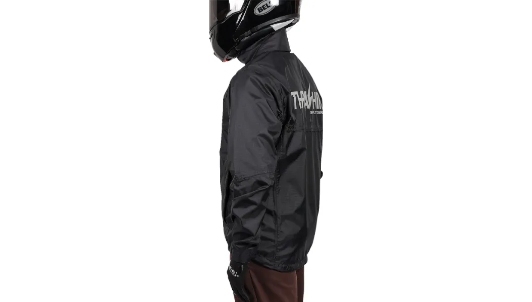 Thrashin Supply Waterproof Mission Rain Jacket - Black