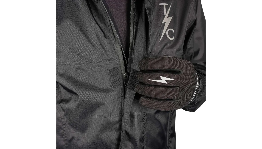 Thrashin Supply Waterproof Mission Rain Jacket - Black