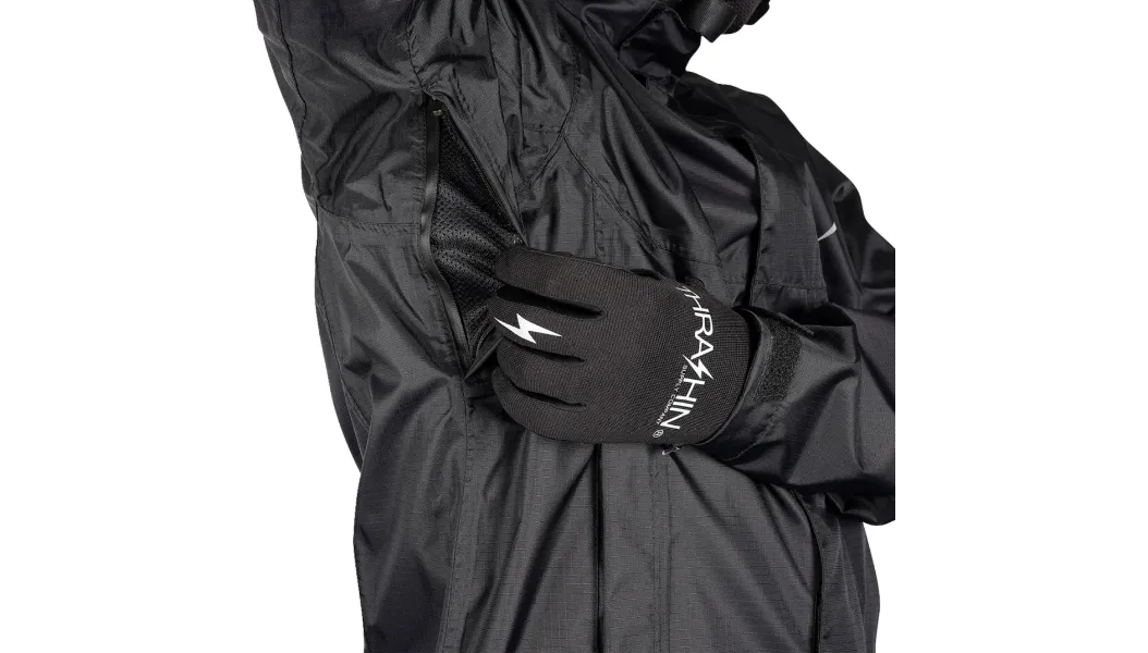 Thrashin Supply Waterproof Mission Rain Jacket - Black