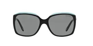 Tiffany & Co. Square Non-Polarized Sunglasses - Black/Tiffany Blue/Gray
