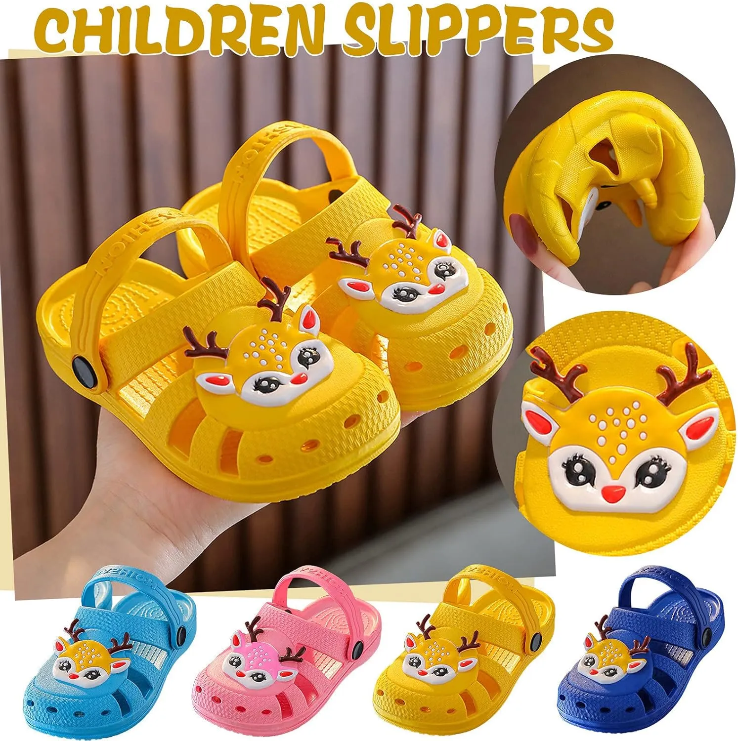 Toddler Boys Girls Cute Water Clogs Sandals for Kids Slip On Shoes Slipper Slides Summer Children Beach Pool Shoes