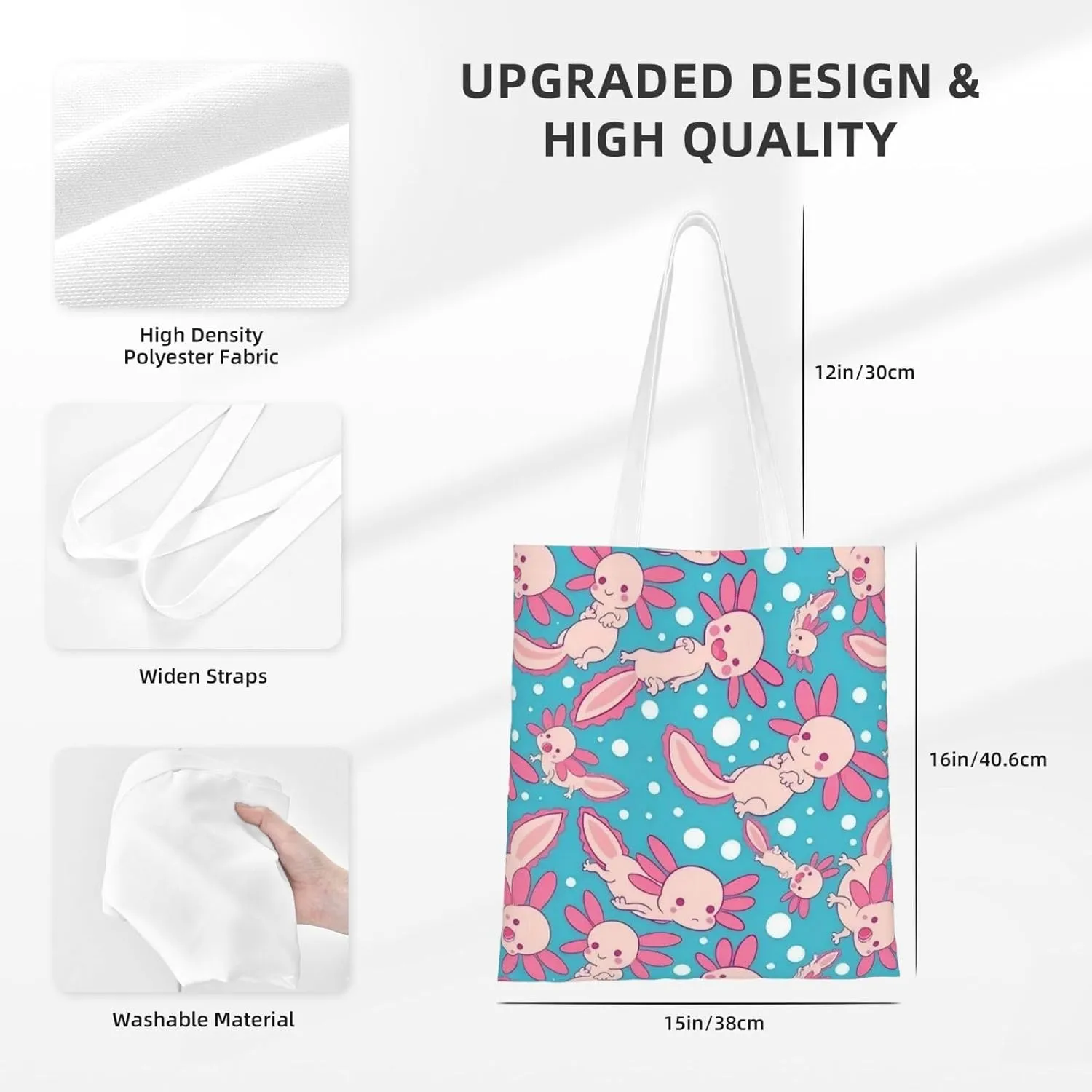 Topical Flowers Palm Leaves Tote Bag Reusable Shoulder Tote Bag For Women Lady Vacation, Shopping, Work