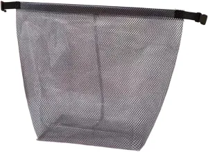 Travel Storage Bag - Waterproof Transparent Mesh Organizer with Drawstring Closure, Large Sizes for Toiletries & Cosmetics (Grey)