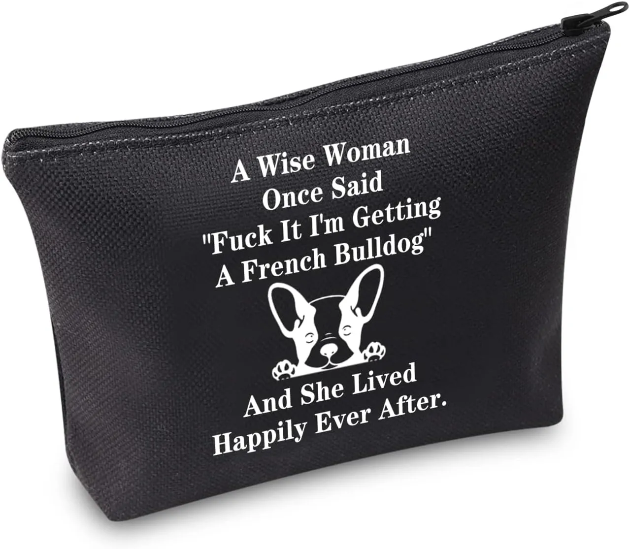 TSOTMO French Bulldog Canvas Tote Bag Dog Lover Gift Canvas Tote Bag For French Bulldog Mom