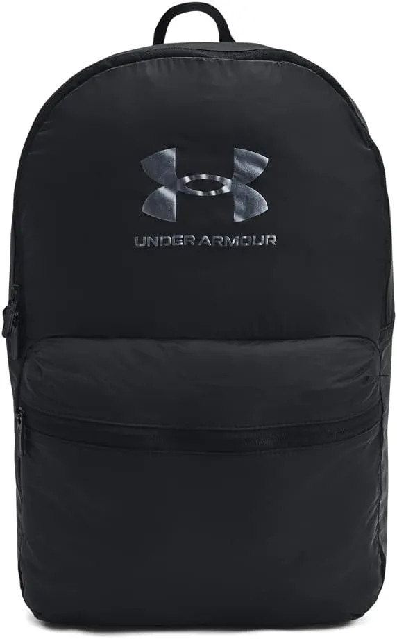 Under Armour Unisex-Adult Loudon Packable Backpack, (001) Black / / Metallic Gun Metal, One Size Fits All