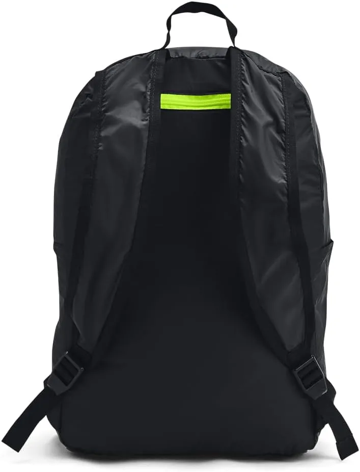 Under Armour Unisex-Adult Loudon Packable Backpack, (001) Black / / Metallic Gun Metal, One Size Fits All