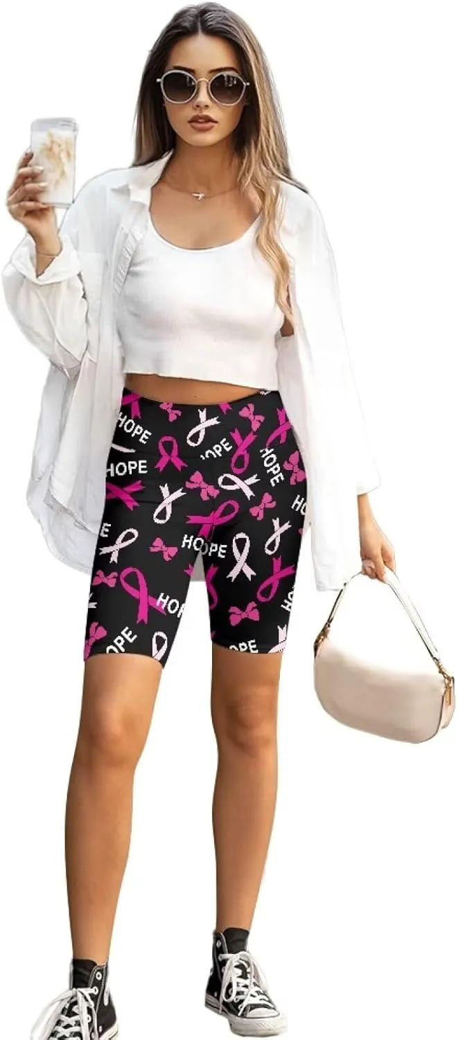Uourmeti Biker Shorts Women Tummy Control Cycling Shorts Padded Spandex Shorts Plus Size