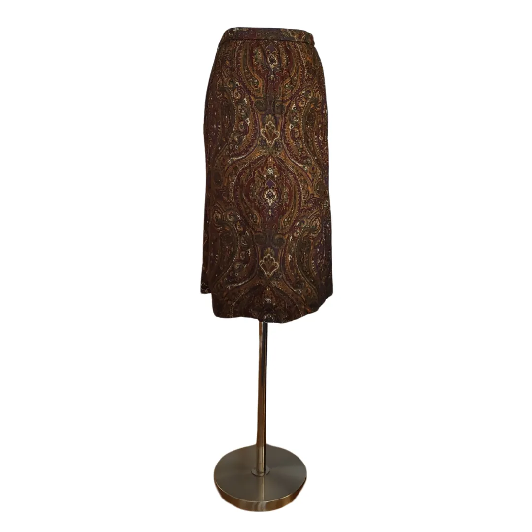 Vintage Leslie Fay 2/4 Paisley Women's Skirt