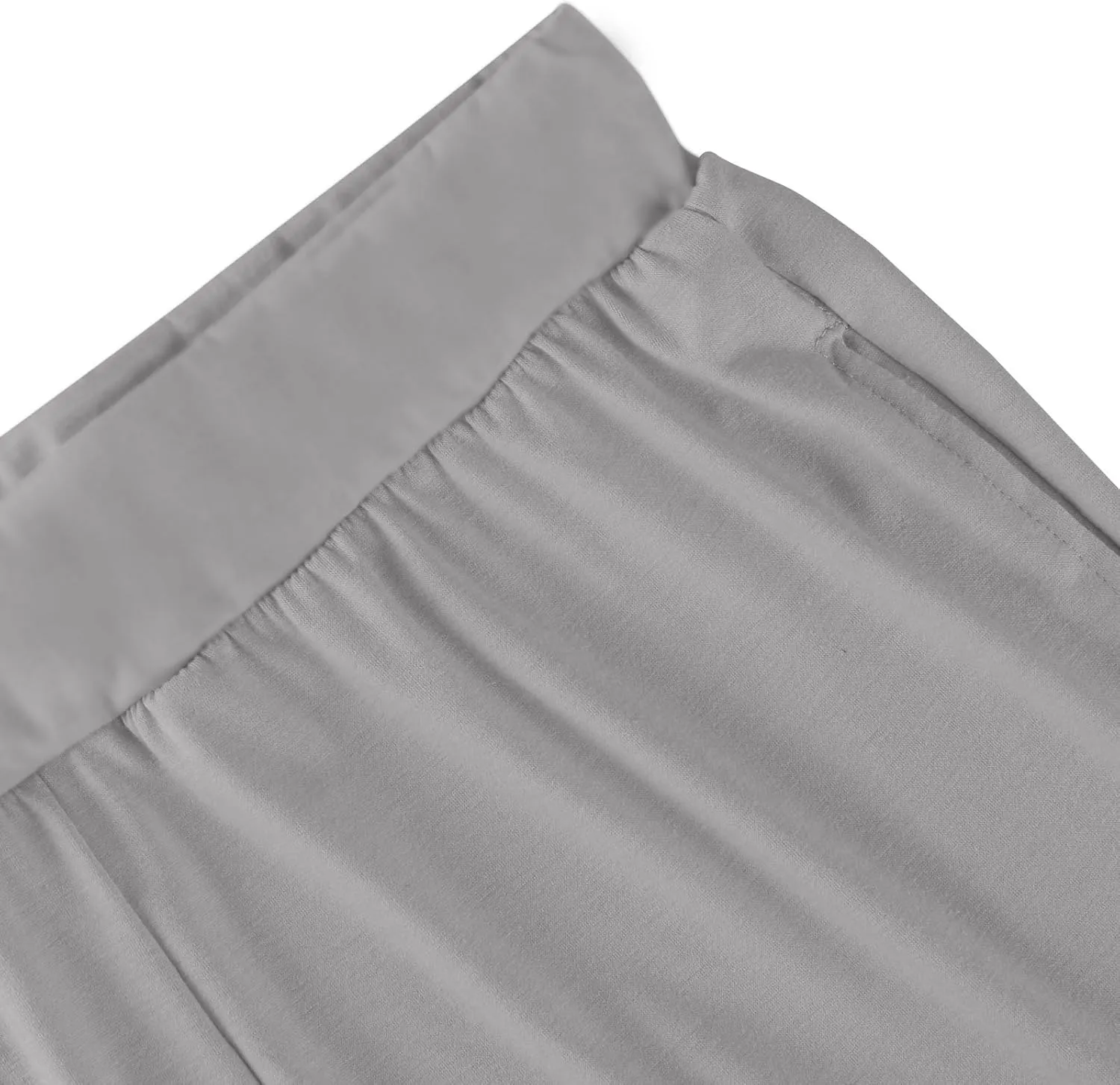 Wide Leg Dress Pants for Women High Waisted Long Pants Plus Size Pleated Pull On Vacation Trousers with Pockets