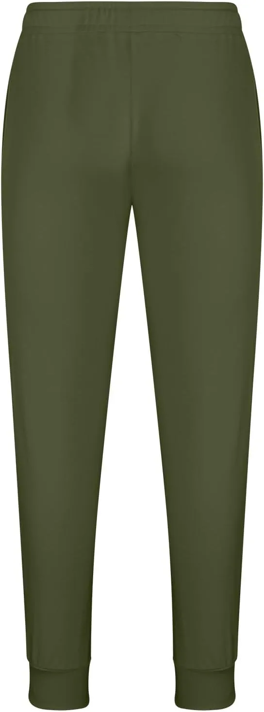 wodceeke Summer Pants for Men Loose Comfy Tapered Trousers Elastic Waist Casual Breathable Running Workout Trousers Slacks