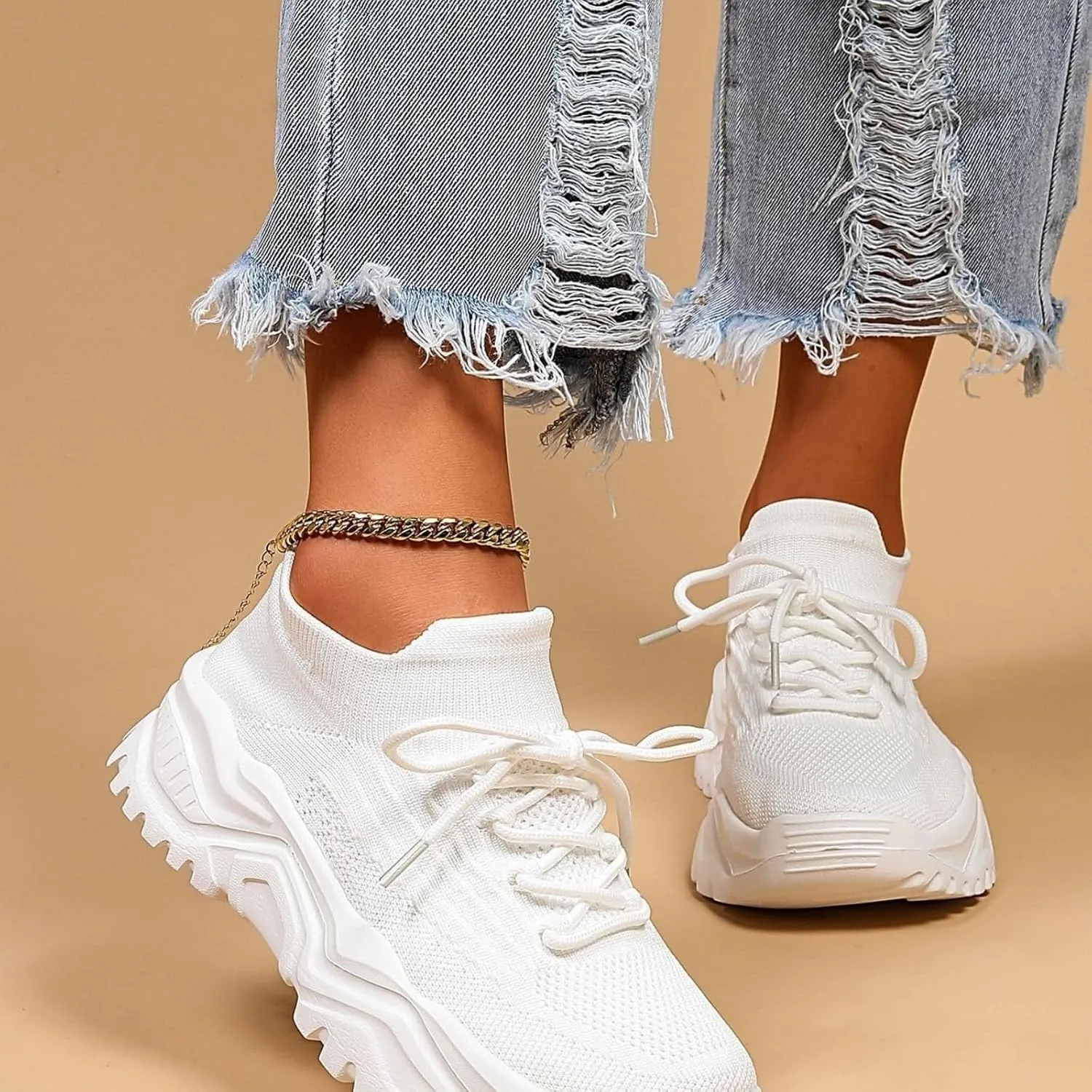 Women Running Shoes Mens Womens Fashion Gym Tennis Sport Jogging Mesh Sneaker Slip On Ultra-Sock Knit Soft Sole Breathable Lightweight Casual Walking Shoes Unisex Sneakers