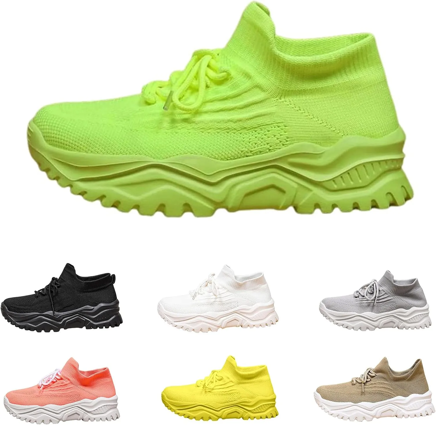 Women Running Shoes Mens Womens Fashion Gym Tennis Sport Jogging Mesh Sneaker Slip On Ultra-Sock Knit Soft Sole Breathable Lightweight Casual Walking Shoes Unisex Sneakers