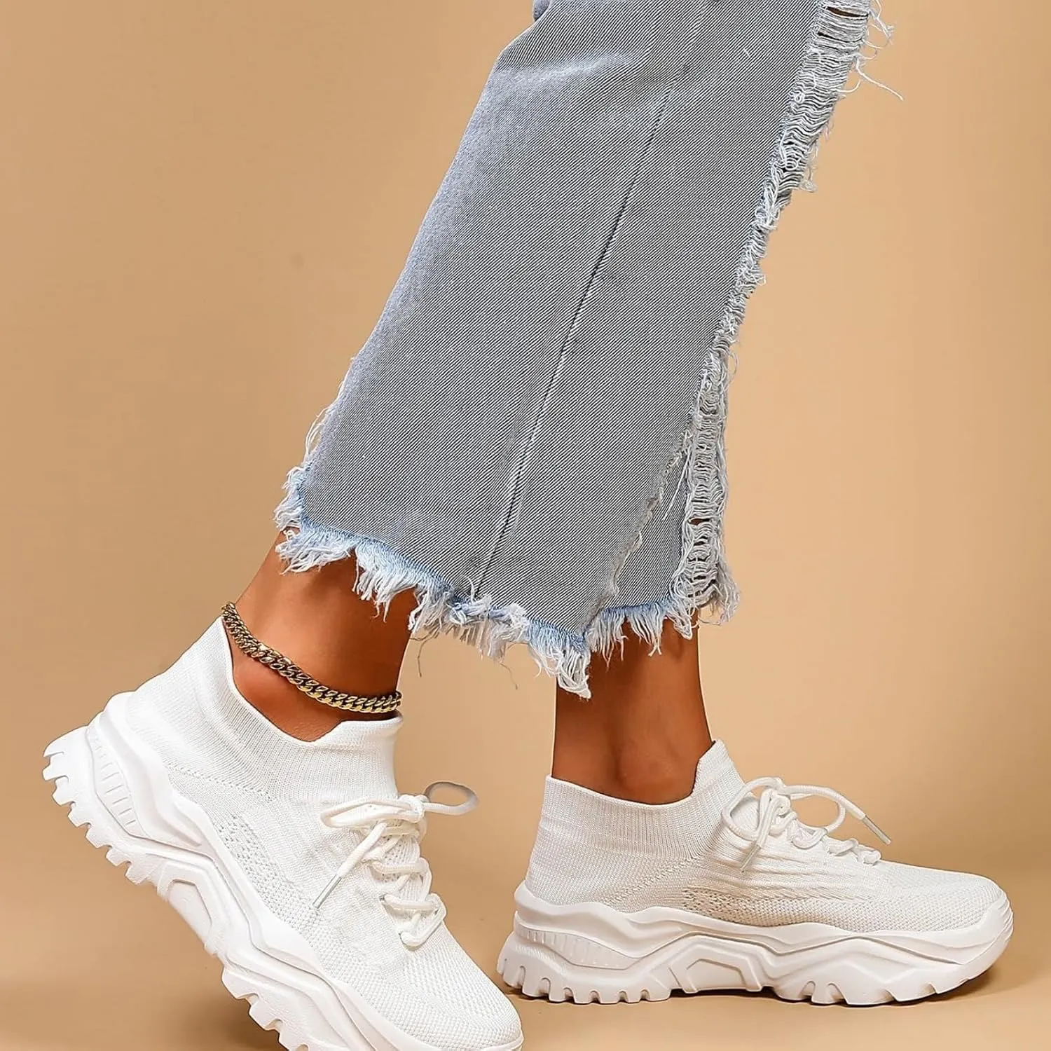 Women Running Shoes Mens Womens Fashion Gym Tennis Sport Jogging Mesh Sneaker Slip On Ultra-Sock Knit Soft Sole Breathable Lightweight Casual Walking Shoes Unisex Sneakers