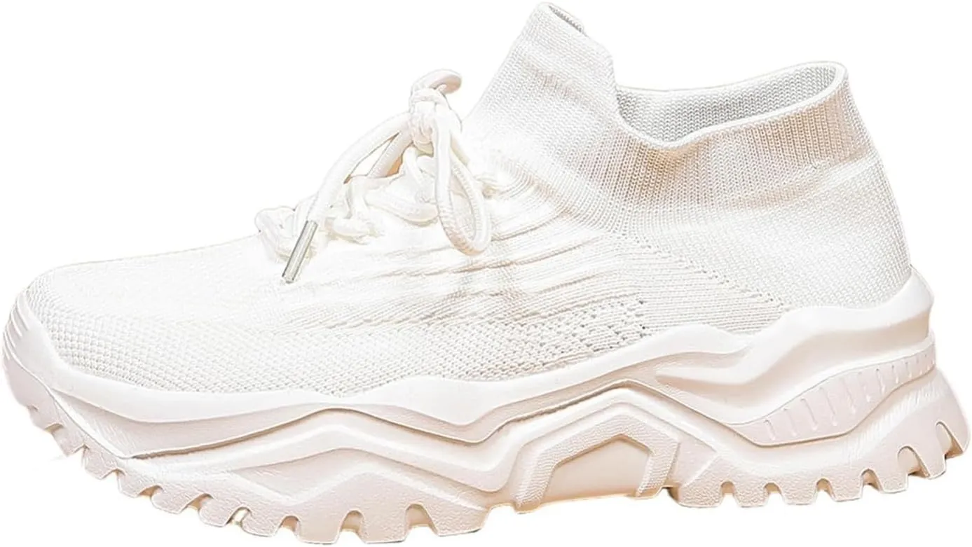 Women Running Shoes Mens Womens Fashion Gym Tennis Sport Jogging Mesh Sneaker Slip On Ultra-Sock Knit Soft Sole Breathable Lightweight Casual Walking Shoes Unisex Sneakers
