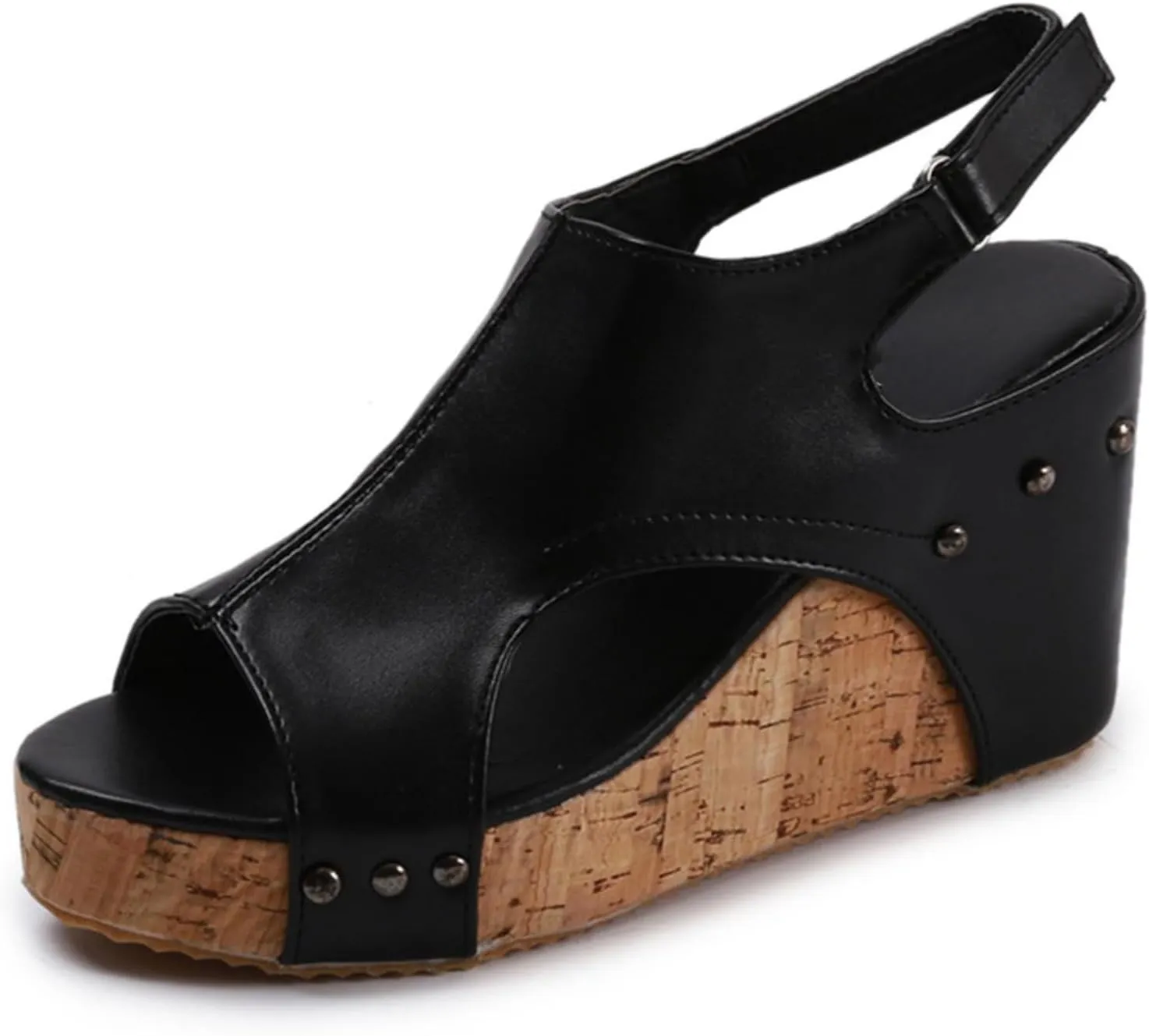 Women Sandals Comfortable Dressy Wedge Platform Sandals Slip on Bohemia Flatform Open Toe Ankle Strap Summer Dress Shoes