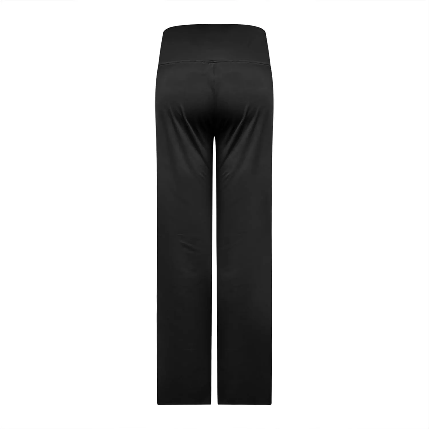 Women Stretch Bootleg Trousers Bootcut Yoga Pants High Waist Flared Leggings Work Pants Solid Color