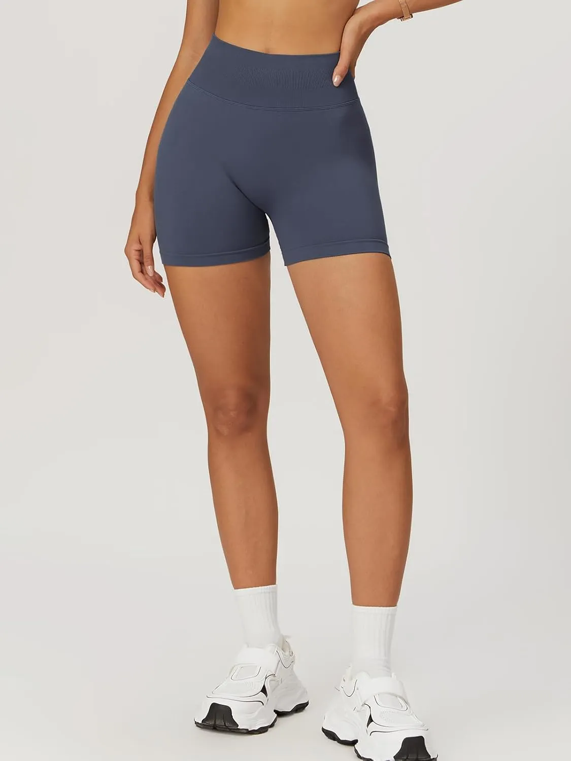 Women Workout Shorts Scrunch Butt Lifting Gym Shorts Seamless Yoga Booty Biker Shorts