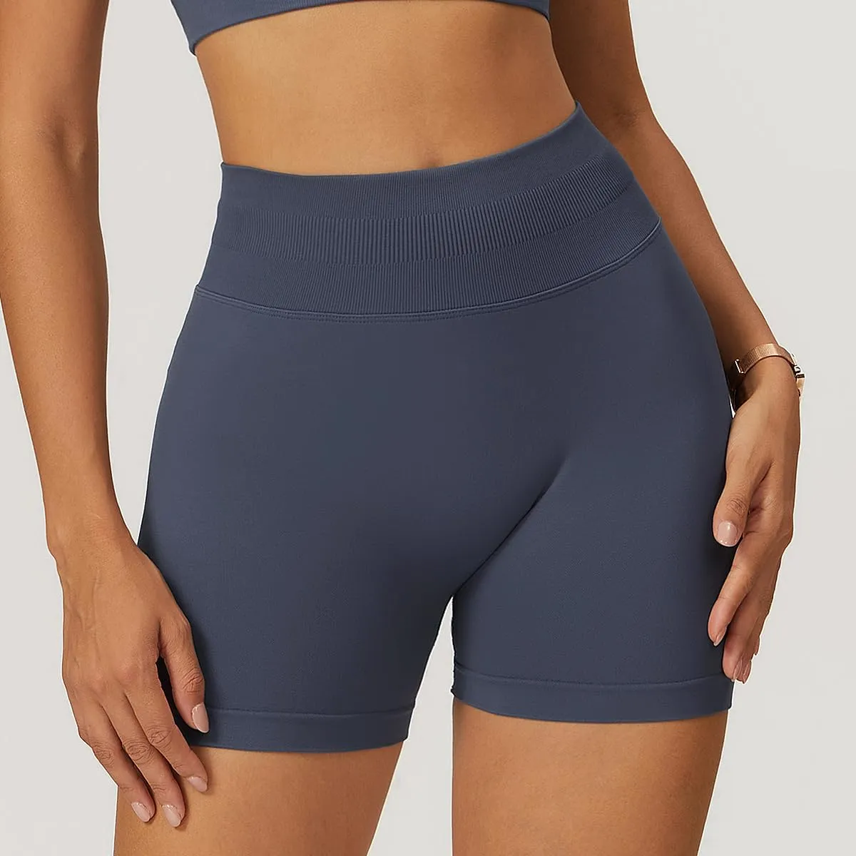Women Workout Shorts Scrunch Butt Lifting Gym Shorts Seamless Yoga Booty Biker Shorts