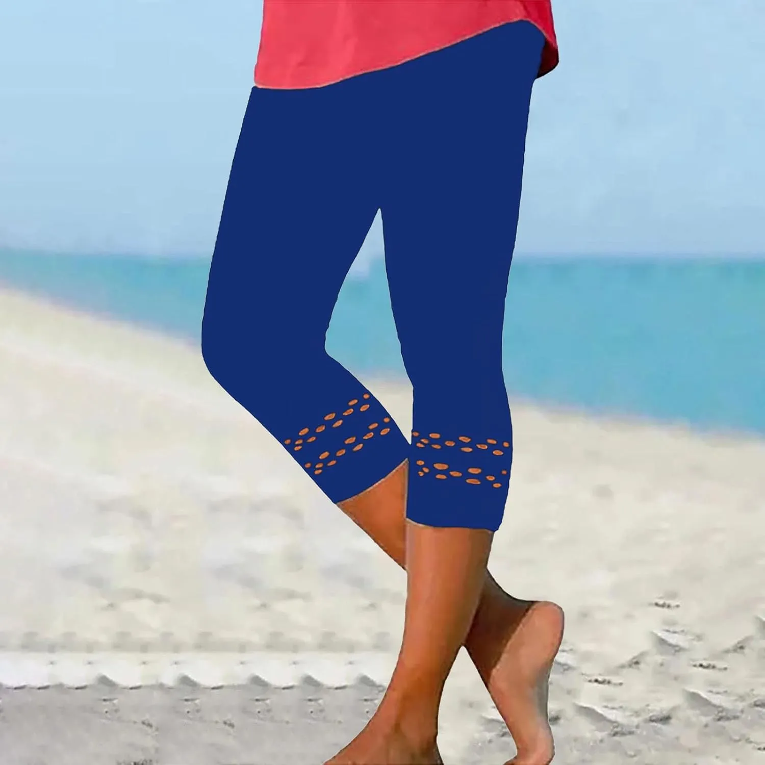 Womens Fitness Athletic Leggings Workout High Waist Yoga Capri Pants Stretch Hollow Cropped Trouser Gym Running Bottoms