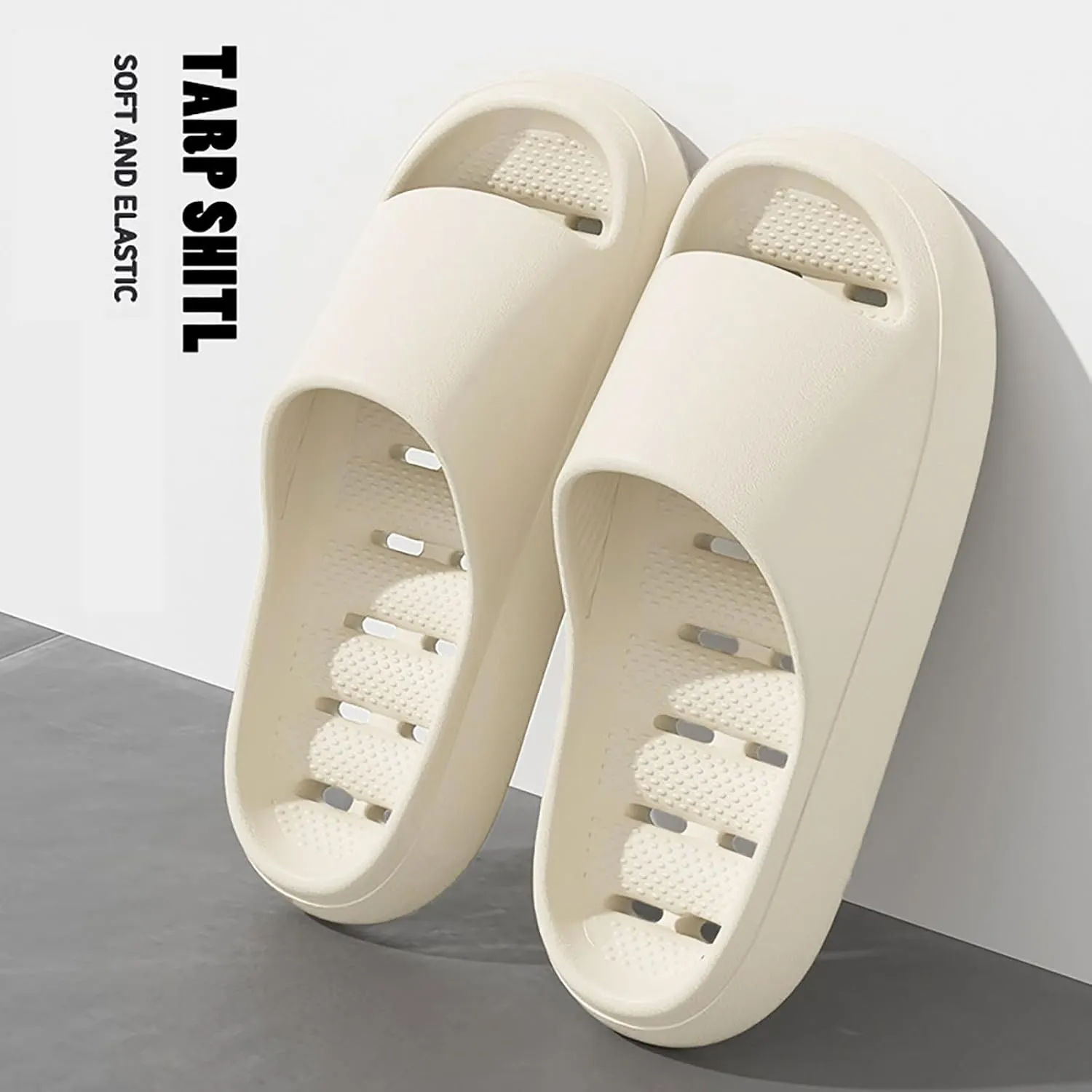 Womens Fluff Yeah Slide Slipper Summer Shower Shoes for Women and Men Massage Pool Slides Soft Cushioned Slip Slides