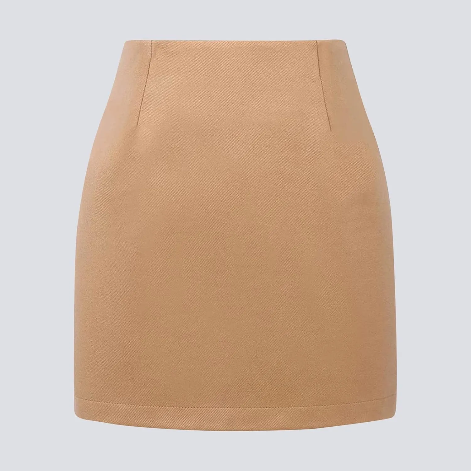Womens Girl High Waisted Plaid Skirt A-Line Mini Skirt Fall Winter Wool Bodycon Pencil Skirts Business Skirt