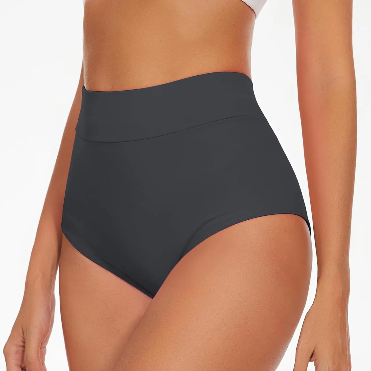 Women's High Waist Swimsuits Booty Shorts V Back Butt Lifting Cheeky Bikinis Bottoms Scrunch Gym Workout Hot Shorts