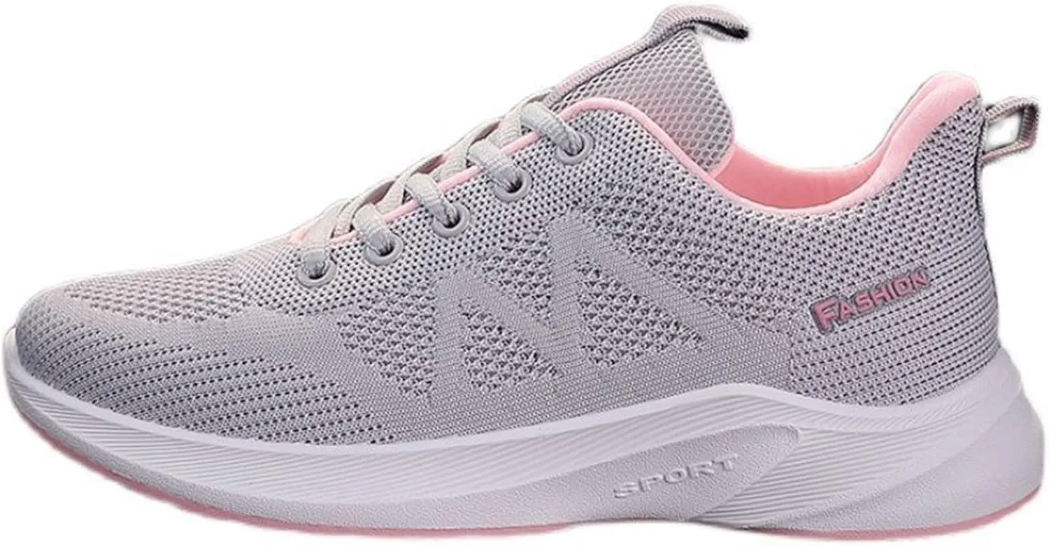 Womens Orthopedic Bowling Shoes Comfortable Universal Slide Soles Light-Weight Mesh Athletic Slip on Sneakers