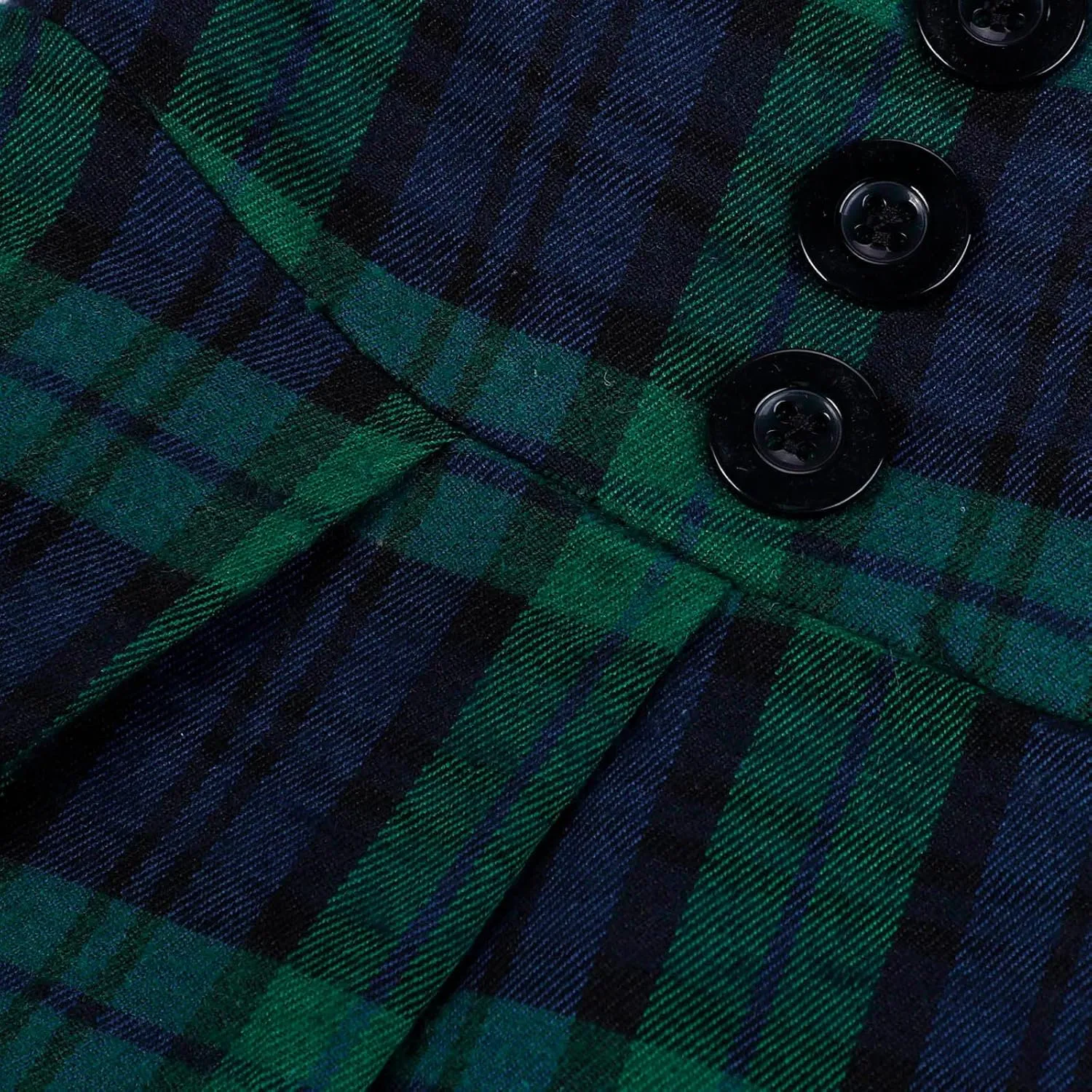Womens Plaid Skirt for Womens High Waist Aline Pleated Midi Skirts Vintage Skirts A Line Pleated Skirt