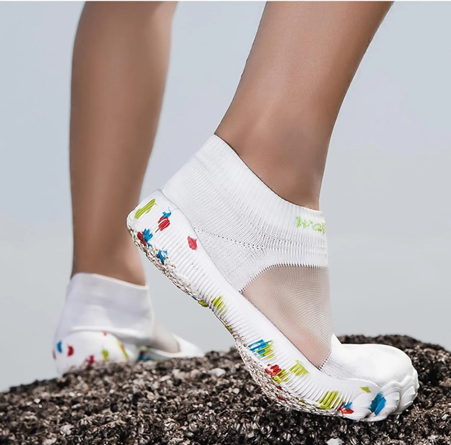 Womens Slip On Sneakers Barefoot Athletic Hiking Sports Shoes Quick-Dry Aqua Socks for Beach Swim Pool Comfy Breathable Sneakers Knit Flats Walking Shoes