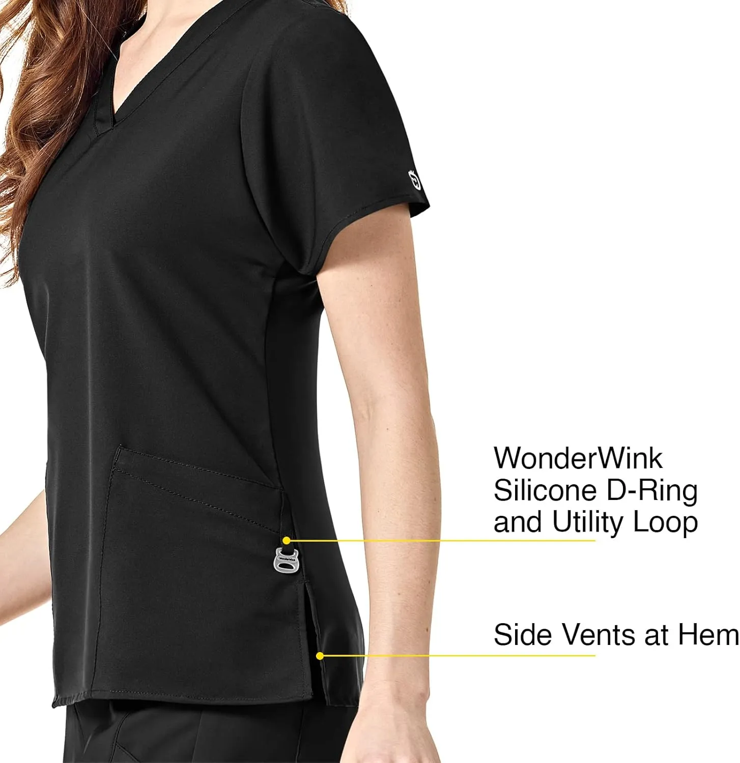 WonderWink Women's Basic V-Neck Top
