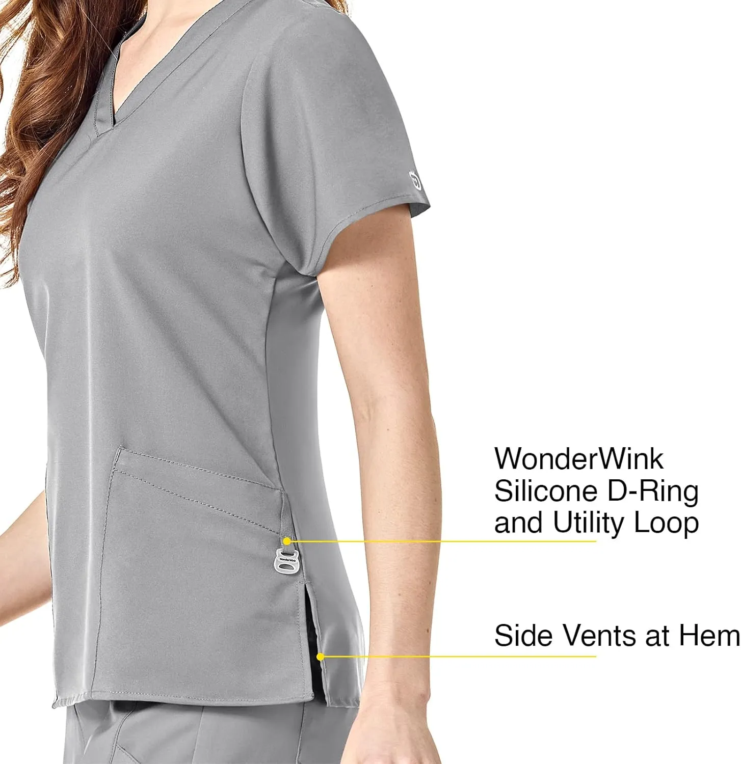 WonderWink Women's Basic V-Neck Top