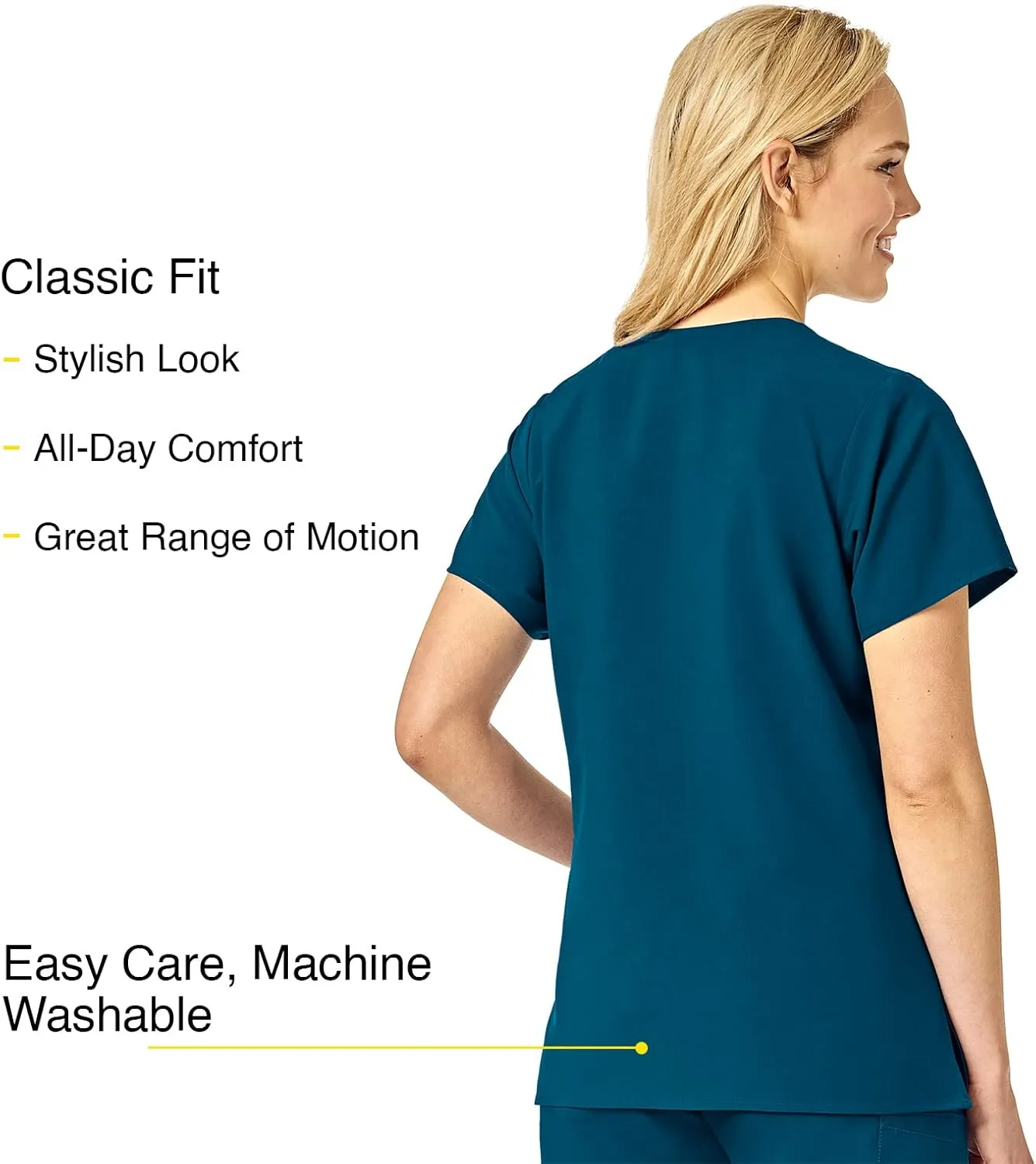 WonderWink Women's Basic V-Neck Top