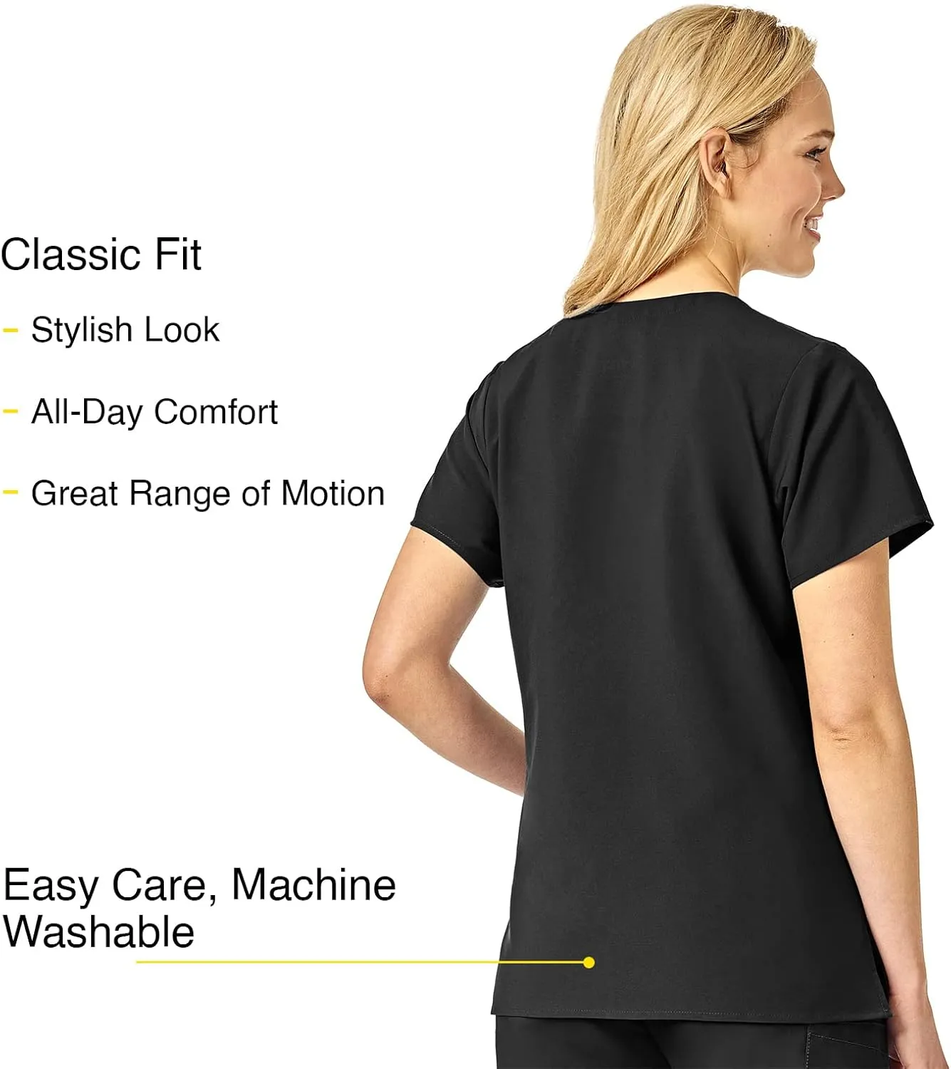 WonderWink Women's Basic V-Neck Top